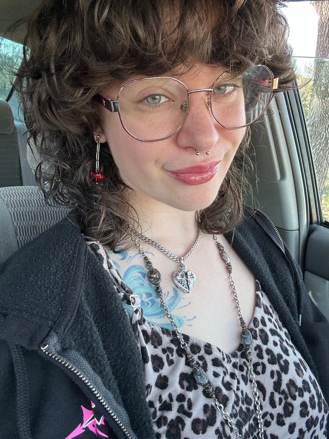 Customer photo review of COSMIC HEART PENDANT
