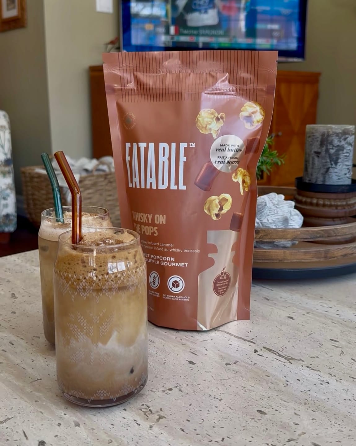 Customer photo review of Whisky on the Pops (125g) - Scotch Infused Caramel Popcorn