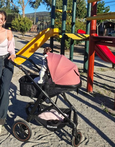 Customer photo review of Coche Cuna Paseo Street Rosado Bebesit