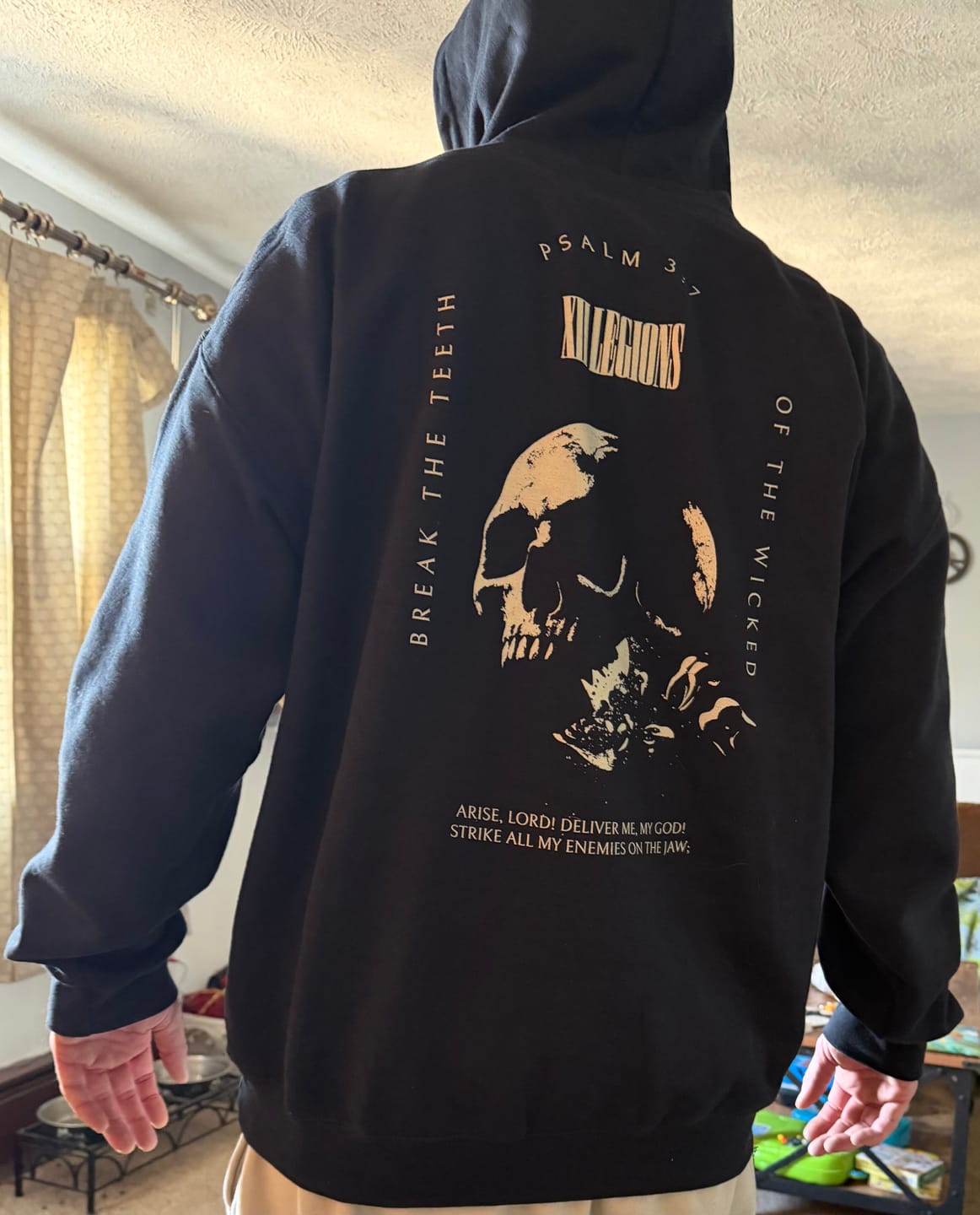 Customer photo review of PSALM 3:7 Hoodie