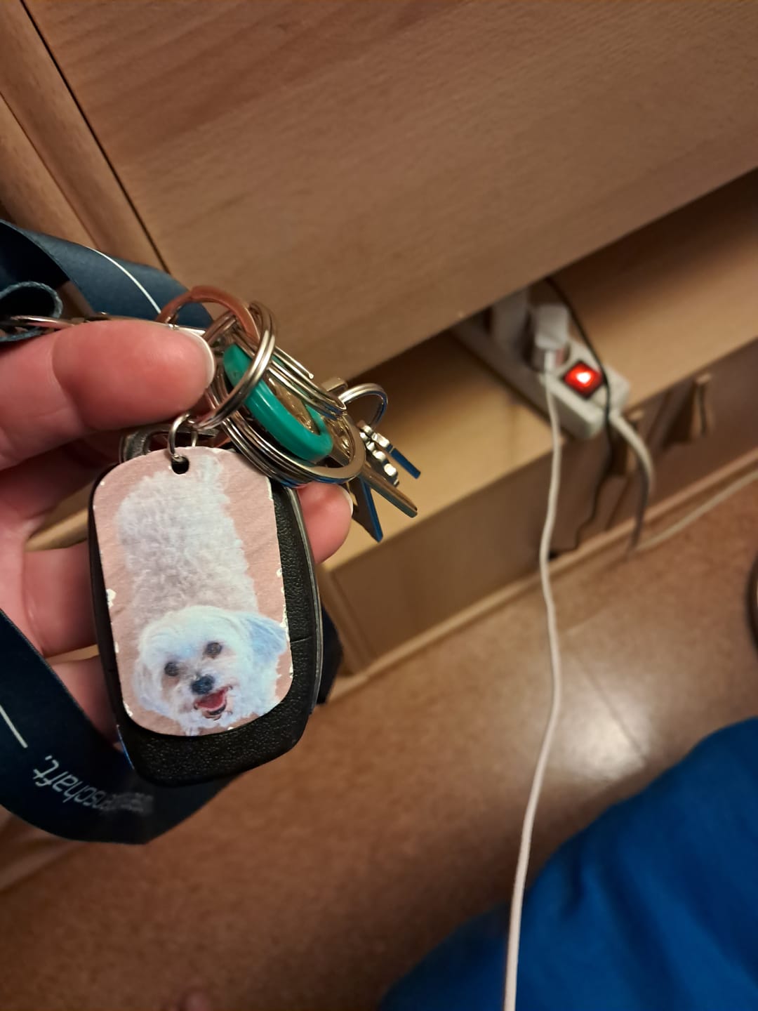 Customer photo review of Für immer im Herzen - Individueller Dog Tag Schlüsselanhänger
