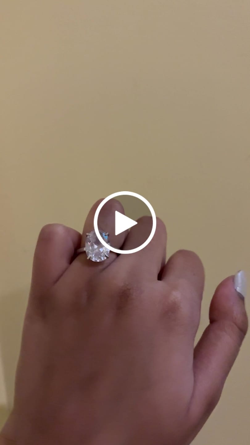 Customer video review of 5Ct Hayley Oval Solitaire Silver Ring
