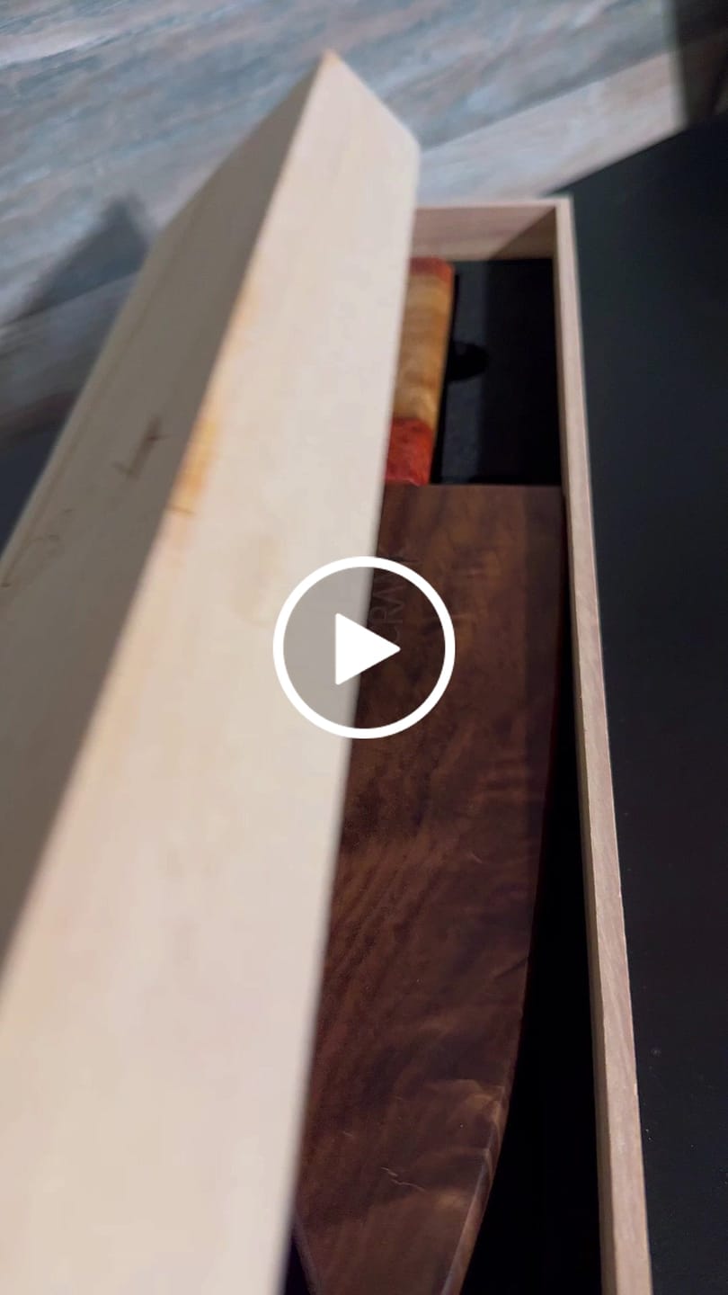 Customer video review of HUGUA – 2nd Anniversary Copper Damascus 8” Chef Knife