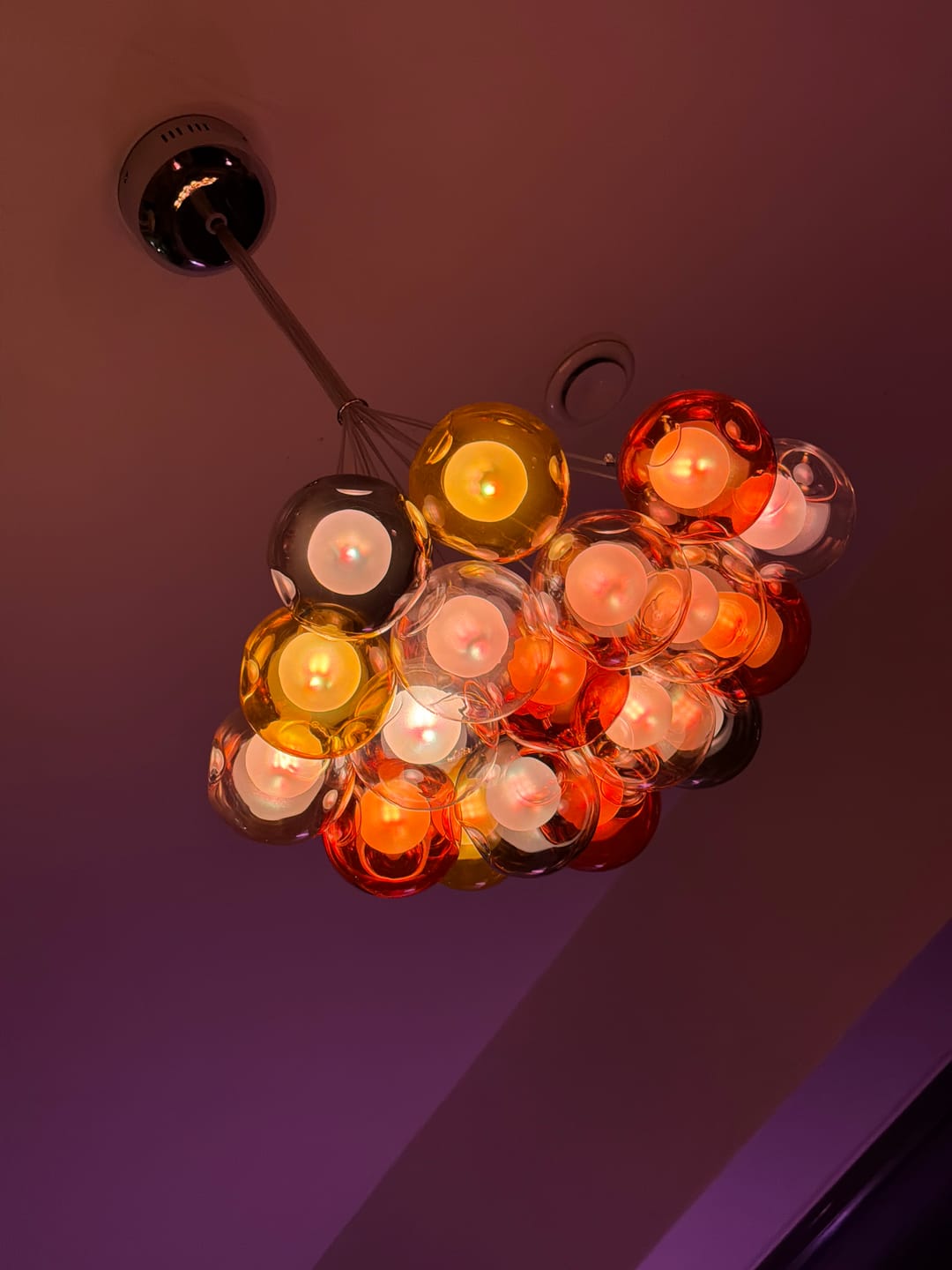 Customer photo review of Modern Bubble Cluster Globes Pendant Lighting