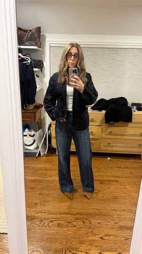 Customer photo review of The Ladhiya Quilted Suzani Kantha Jacket