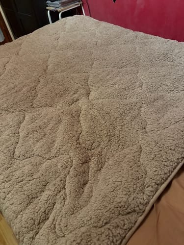 Customer photo review of Teddy™ Decke ohne Bezug – Iced Coffee Taupe