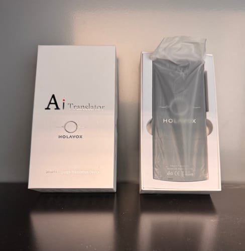 Customer photo review of Traducteur vocal Instantané portable - HOLAVOX