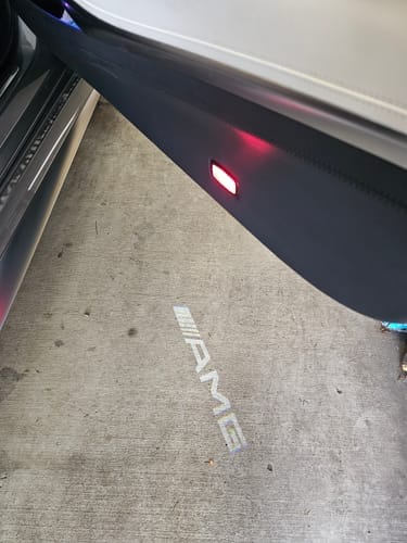 Customer photo review of Mercedes Benz LED Car Door Welcome Logo Shadow Lights