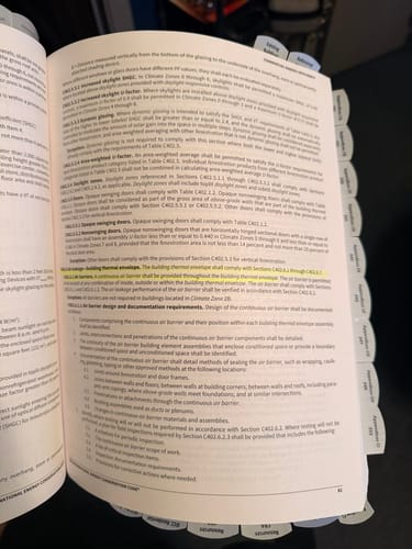 Customer photo review of 2024 International Energy Conservation Code