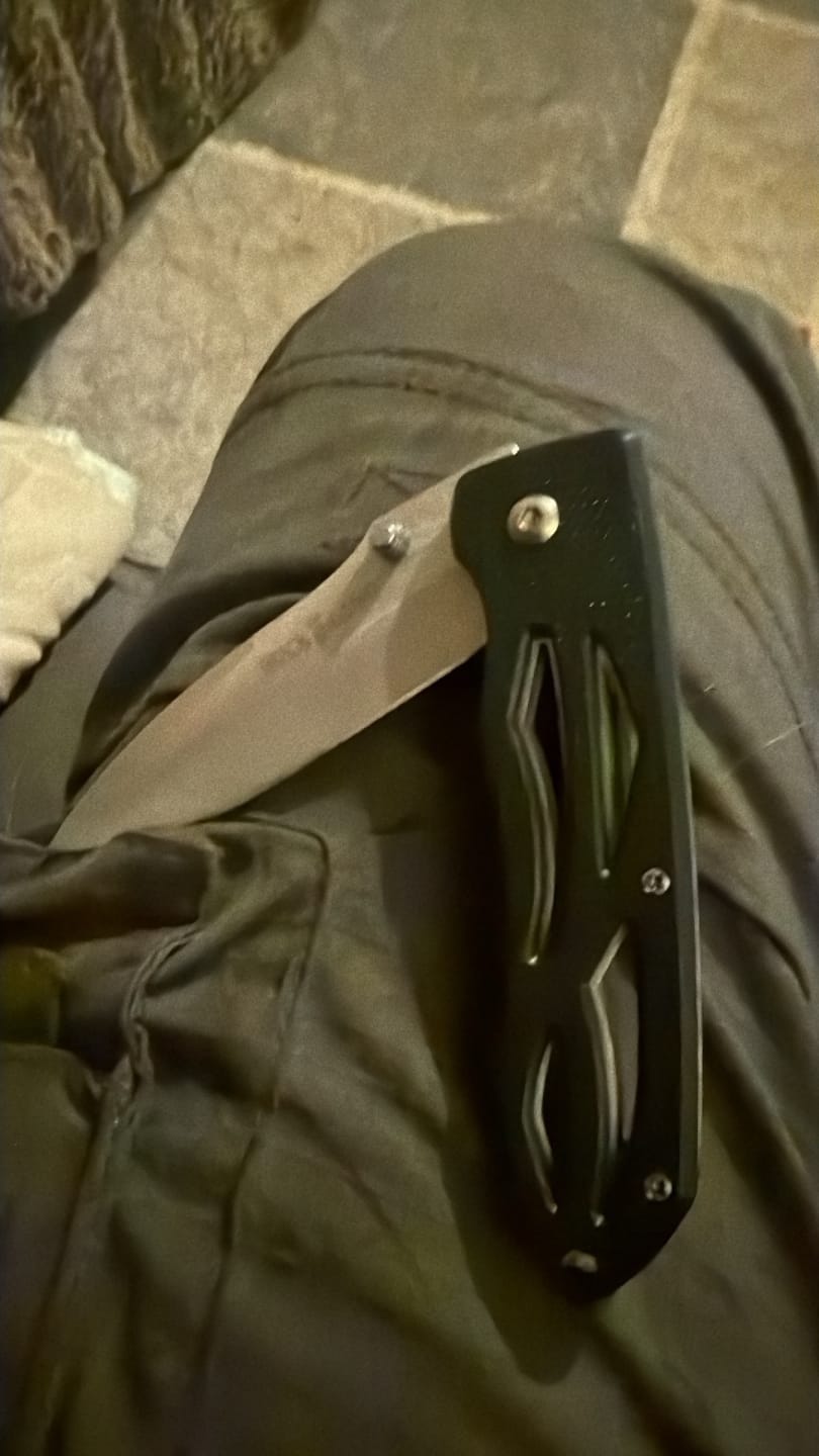 Customer photo review of Mystery Folding Knife