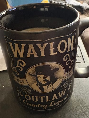 Customer photo review of Outlaw Country Legend Coffee Mug