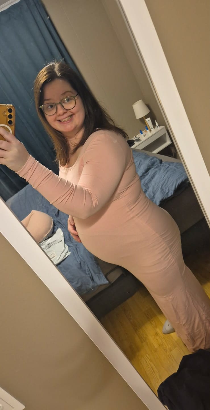 Customer photo review of ANETTA double ribbed bómull kjóll | ROSÉ