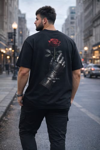 Customer photo review of KNIGHT'S ROSE TEE
