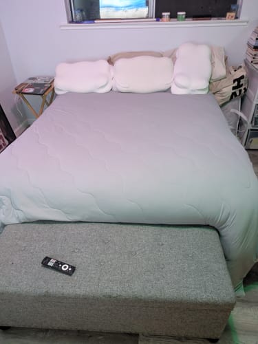 Customer photo review of Cloud Cooling Pillow Case