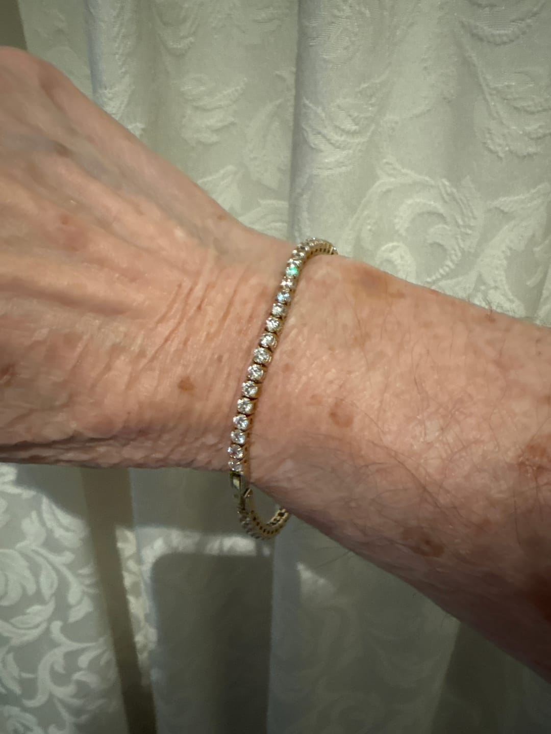 Customer photo review of Luxe Tennis Bracelet