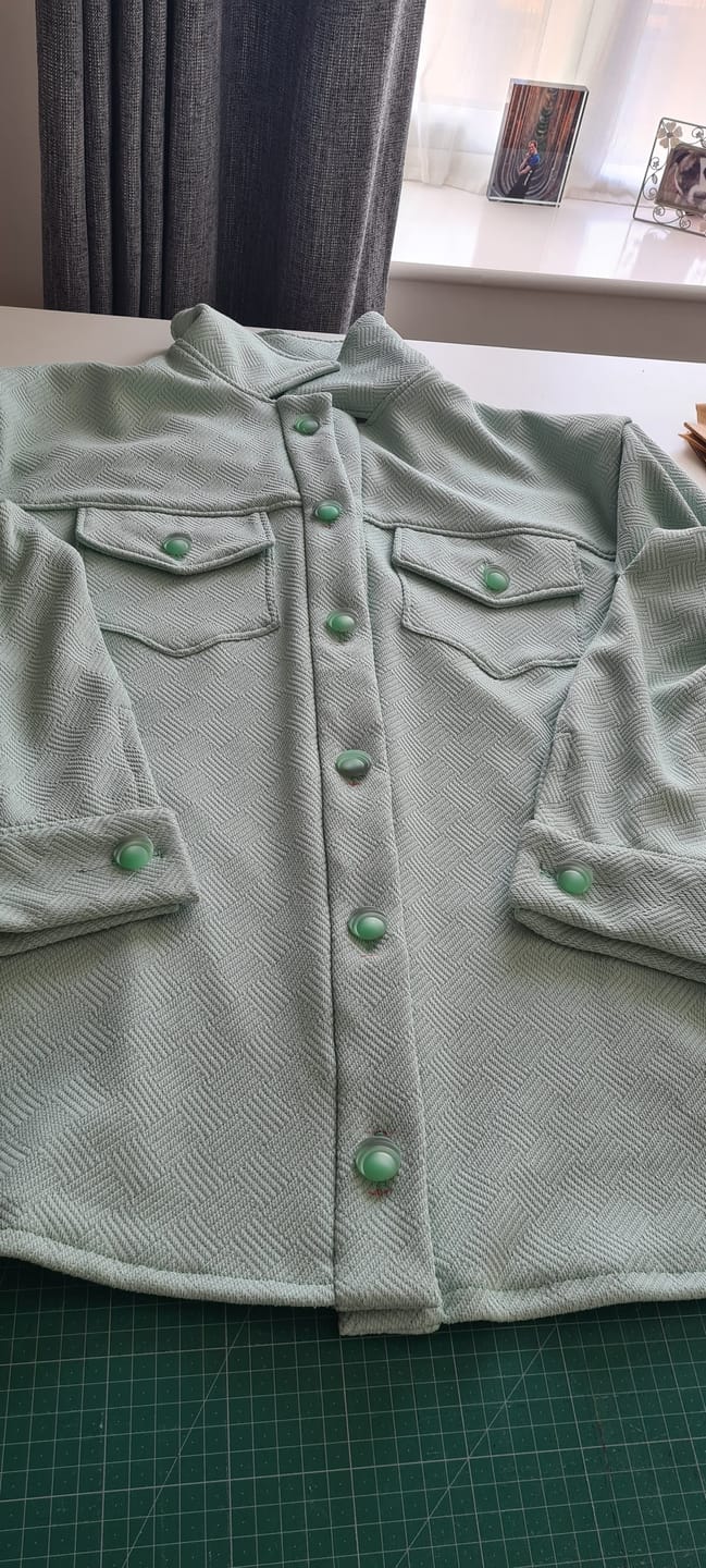 Customer photo review of Soft Weave Jacquard Knit Jersey Fabric