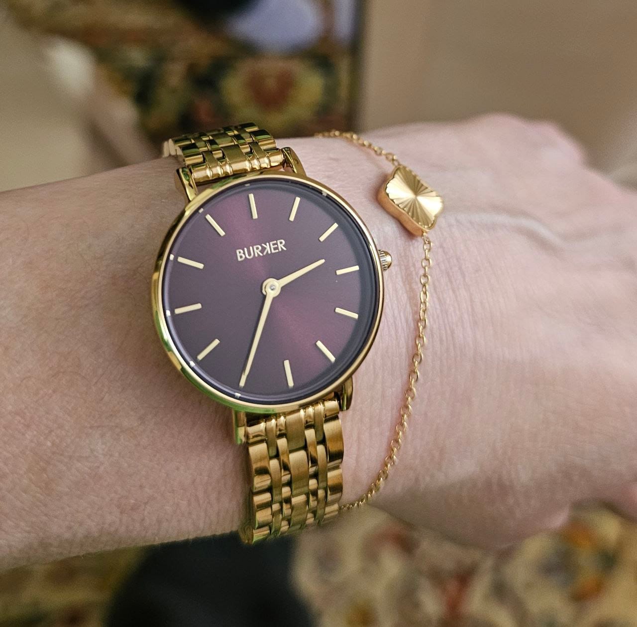 Customer photo review of Flora Gold Bracelet