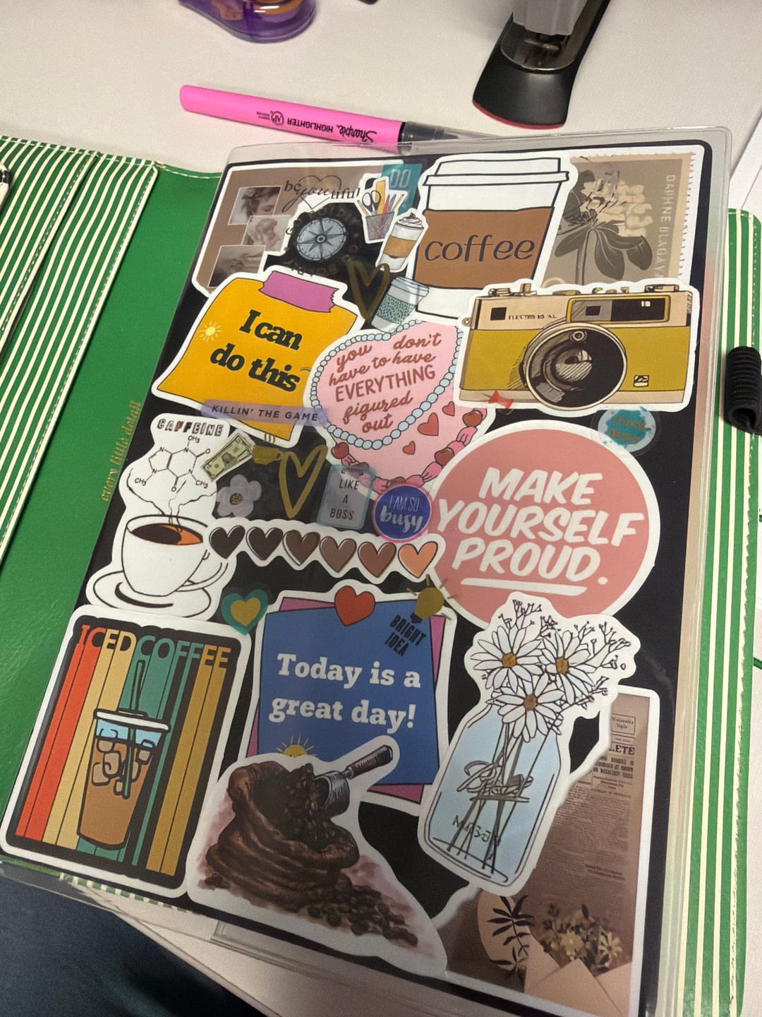 Customer photo review of Vinyl Clear Cover | Weekly Planner | All-in-One | 576