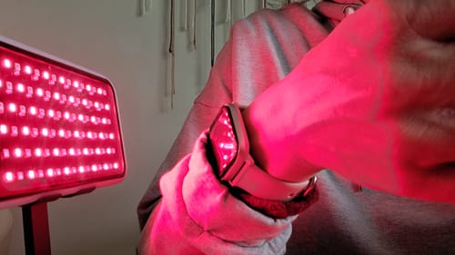 Customer photo review of Red & Infrared Light Therapy Panel