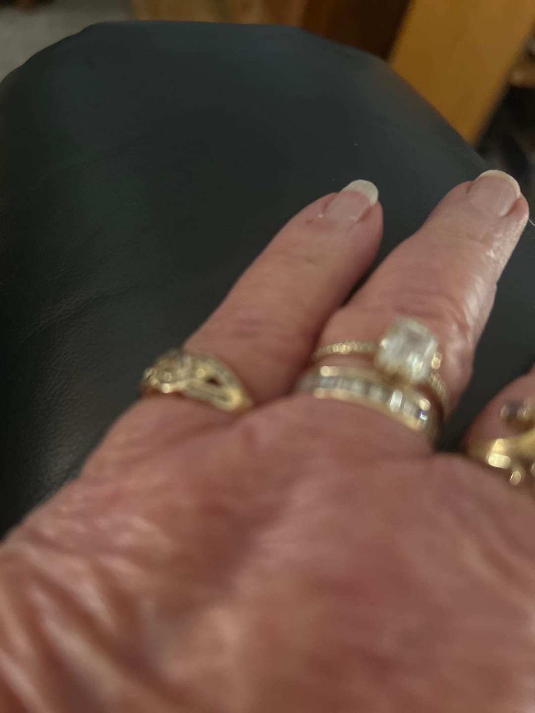 Customer photo review of 4.00-7.00 CT Emerald Cut Diamonds - Eternity Rings