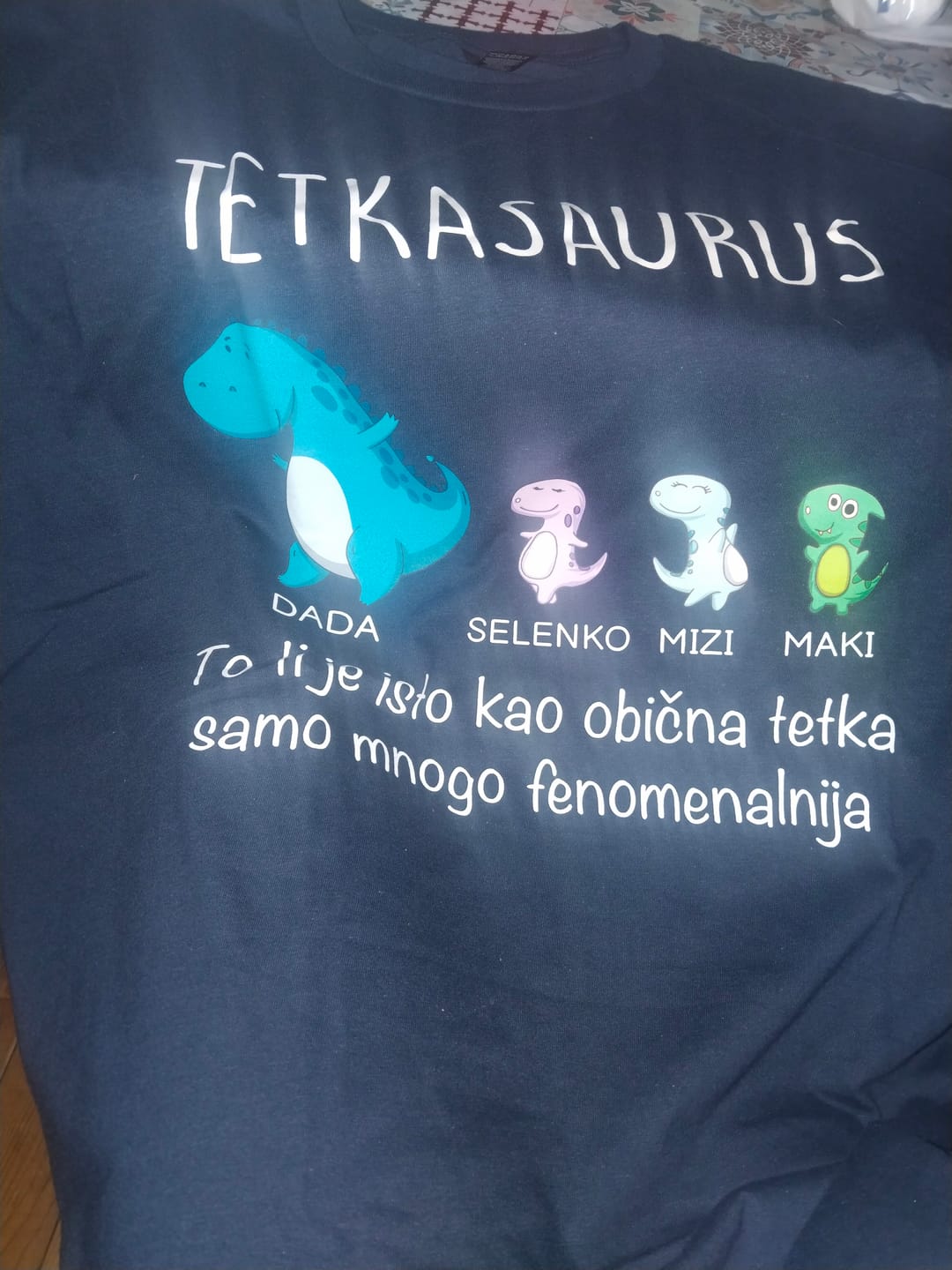 Customer photo review of Tetkasaurus i deca majica