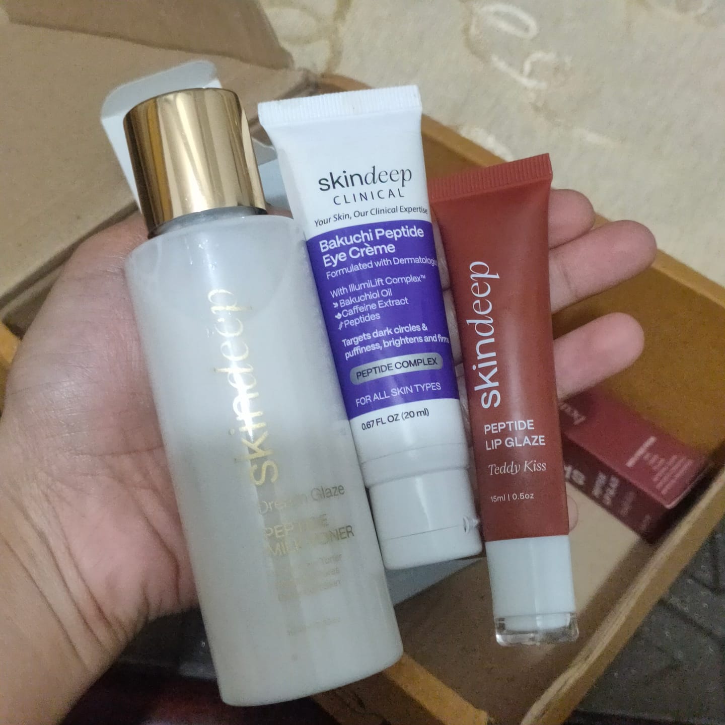Customer photo review of Bakuchi Peptide Eye Crème