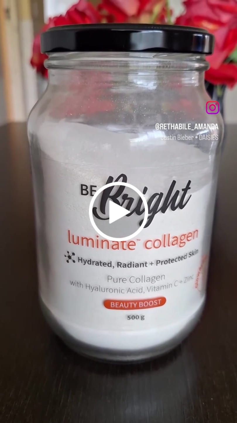 Customer video review of Be Bright Luminate Collagen Powder Jar 500g - Hydrolyzed Collagen Supplement