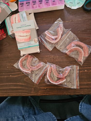 Customer photo review of 🦷  Fit Full Functional DenturesMake you more confident-Made in the USA & FDA-Certified