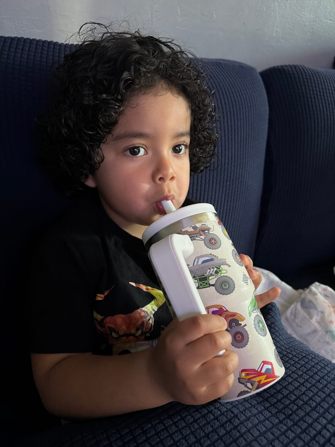 Customer photo review of Monster Truck Spill Proof Kids CREWCUP 20oz