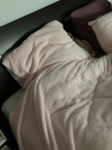 Customer photo review of Matratzen-Spannbettlaken Teddy – Cappuccino White