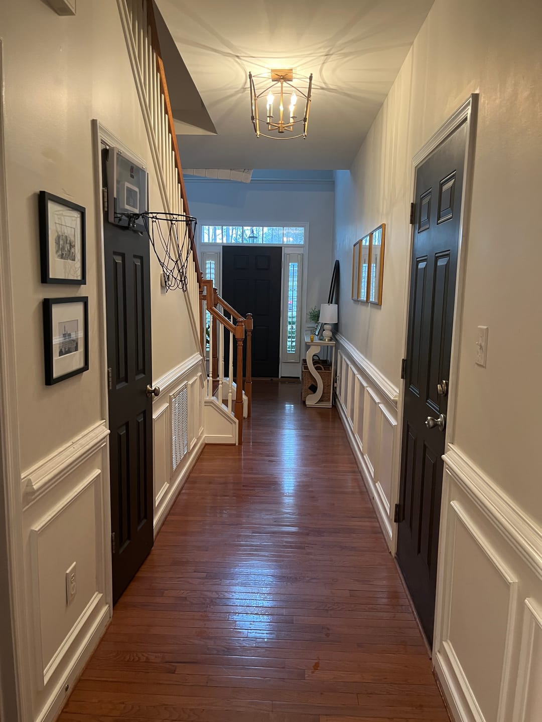 Customer photo review of 4-light French Antique Candle Style Lantern Semi Flush
