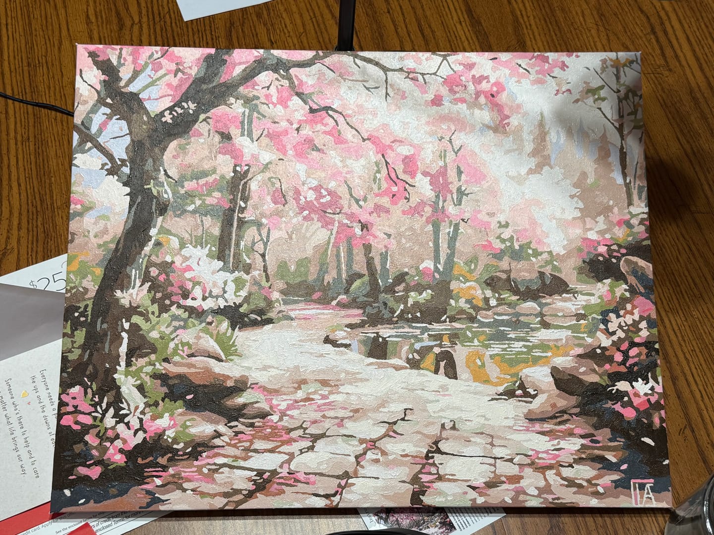 Customer photo review of Serene Sakura Stone Path
