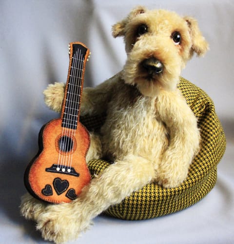 Customer photo review of "Dougie" Airedale Terrier  PDF Pattern  Approx 22cm Seated