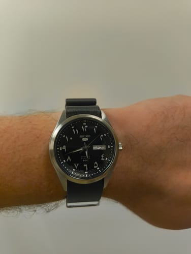 Customer photo review of Admiralty Grey Nylon Watch Strap