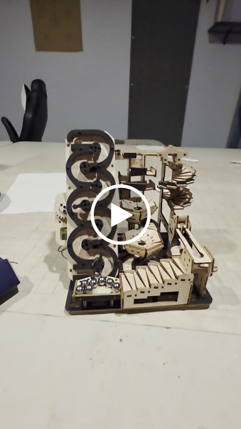 Customer video review of Electric Mechanical Marble Run 3D Wooden Puzzle