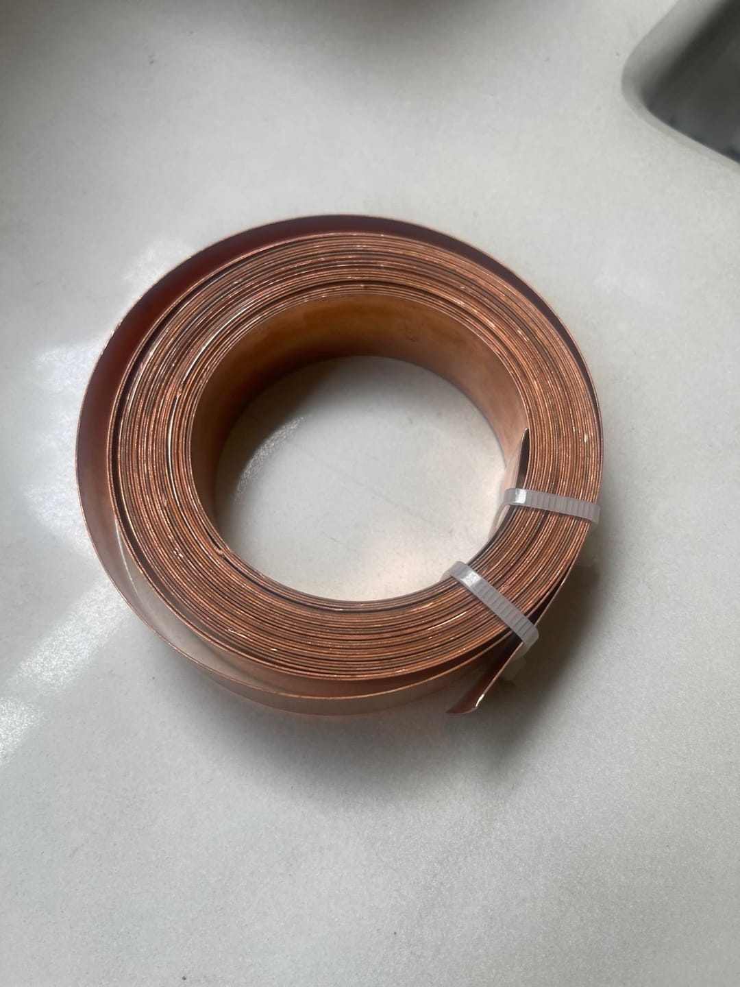 Customer photo review of Premium 100% Pure Copper Vastu Remedy Strip 1 mm Thickness for Cut, Extension, Toilet and Door Corrections – High-Conductivity Metal Vastu Tool by Vastu Mandir