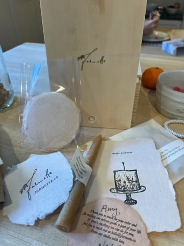 Customer photo review of keepsake stationery box