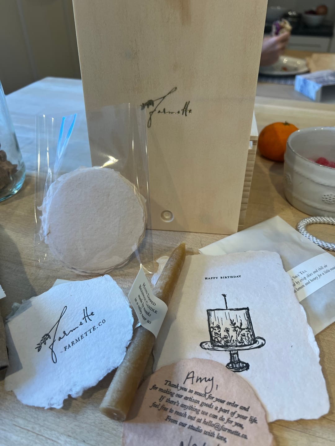 Customer photo review of keepsake stationery box