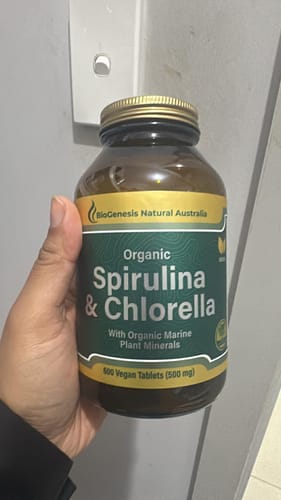 Customer photo review of Organic Spirulina & Chlorella Tablets, 300 & 600