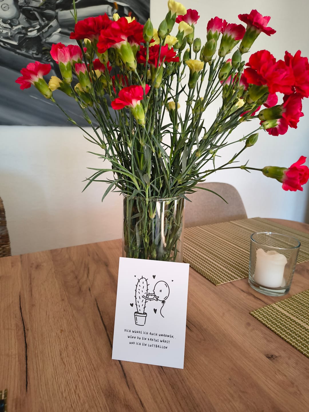 Customer photo review of Kaktus und Luftballon · Postkarte