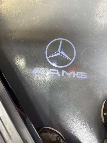Customer photo review of Mercedes Benz LED Car Door Welcome Logo Shadow Lights