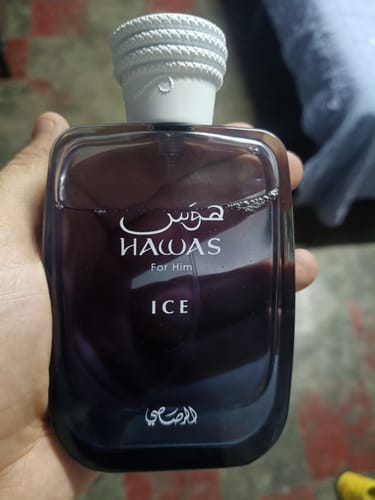 Reseña con foto de un cliente sobre Perfume Rasasi  HAWAS ICE 100ml EDP