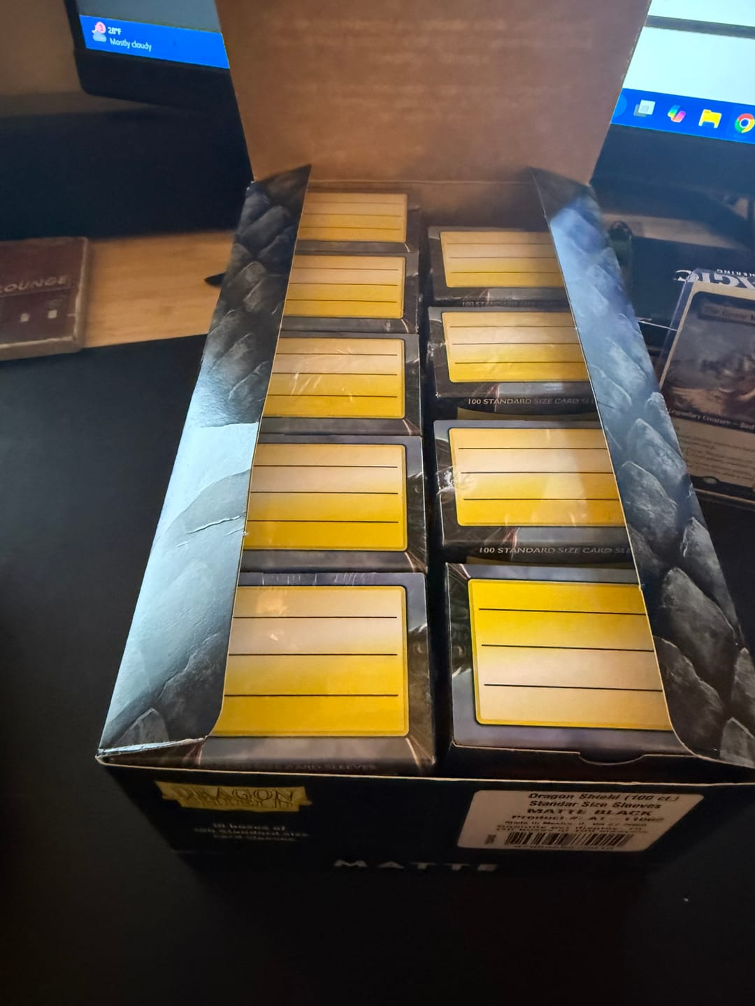 Customer photo review of Dragon Shield Display Case – Premium Card Storage & Protection