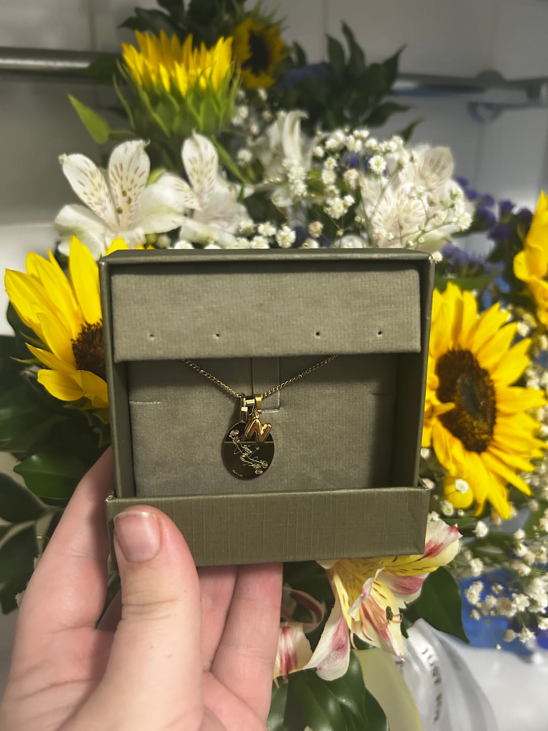 Customer photo review of FOREVER Affirmation Necklace