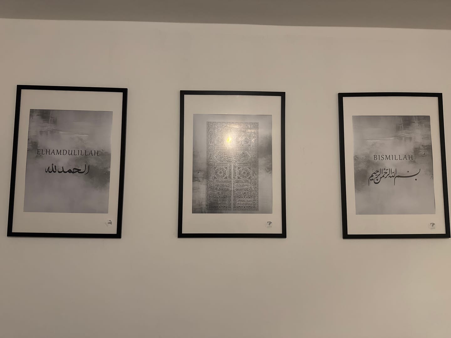Customer photo review of Bismillah, Kaabatür & Elhamdulillah - Abstract (Poster Set)