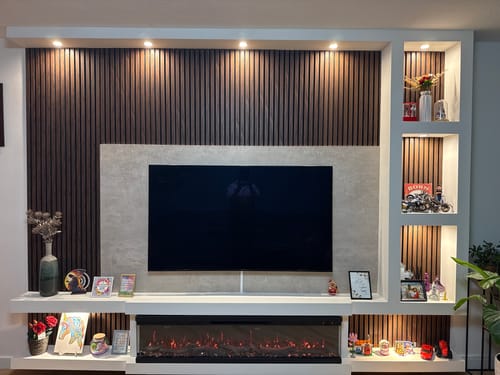 Customer photo review of Lumea Fires Elektrische sfeerhaard 3D Trivaro 60″ inch – 152 cm