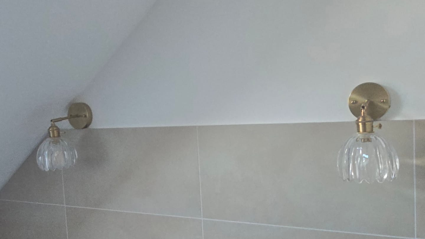 Customer photo review of Vintage TulipGlow Wandleuchte | Blüten-Design