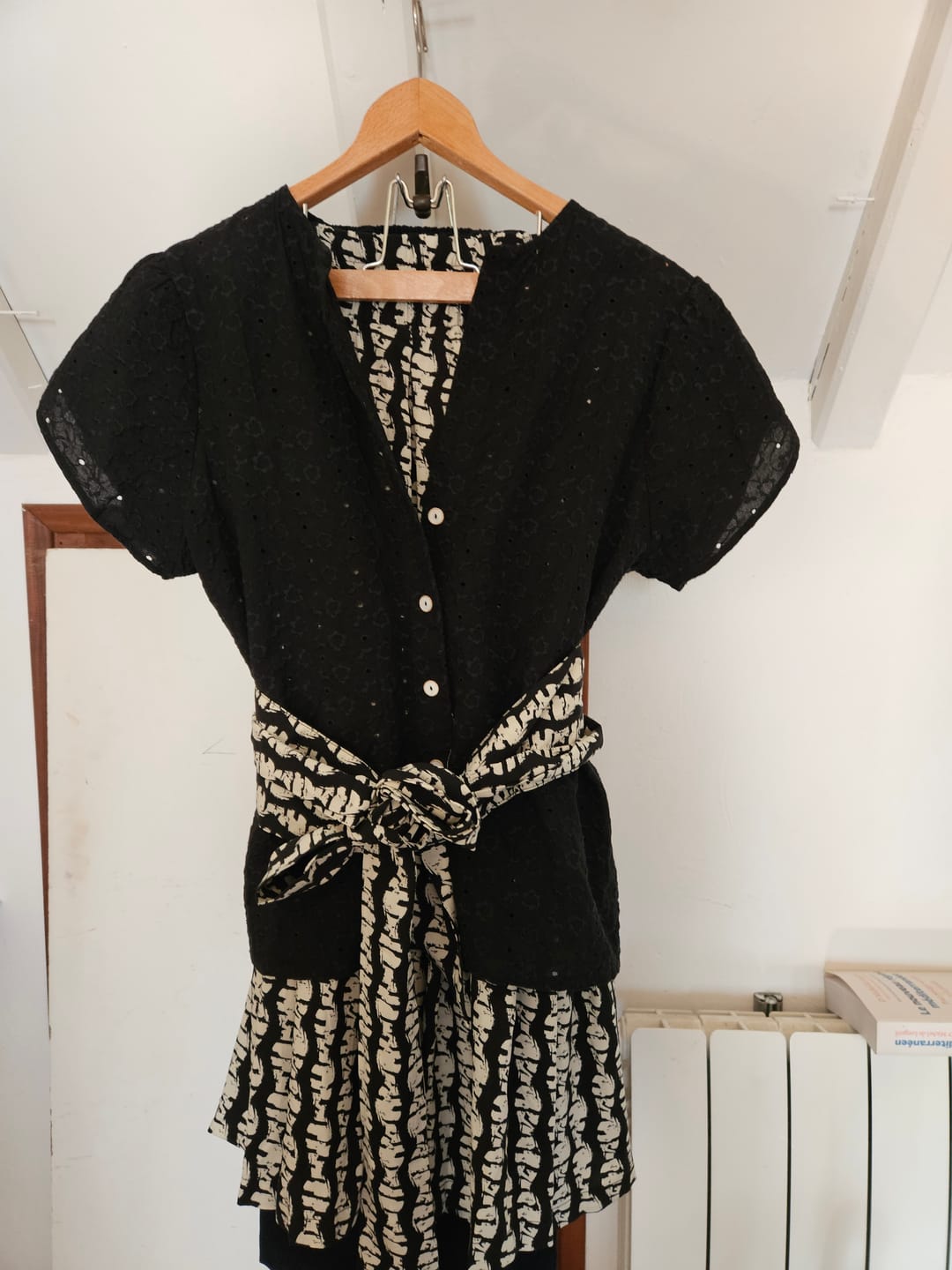 Customer photo review of Ceinture Anita  - viscose batik noir/blanc