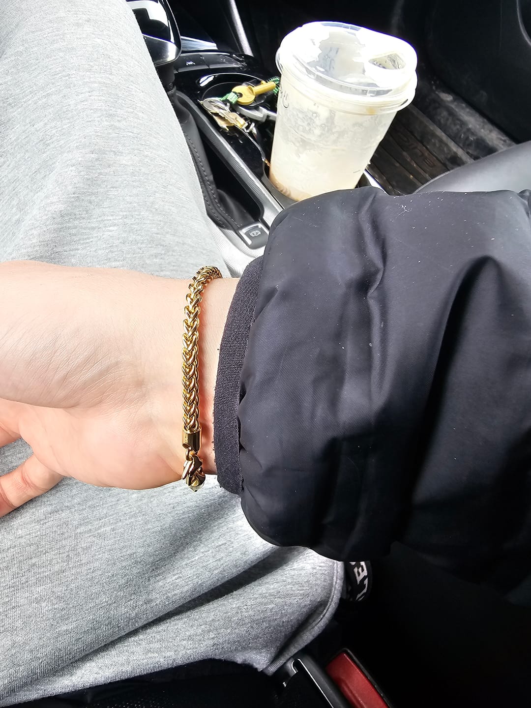 Customer photo review of Classic Franco Link Bracelet
