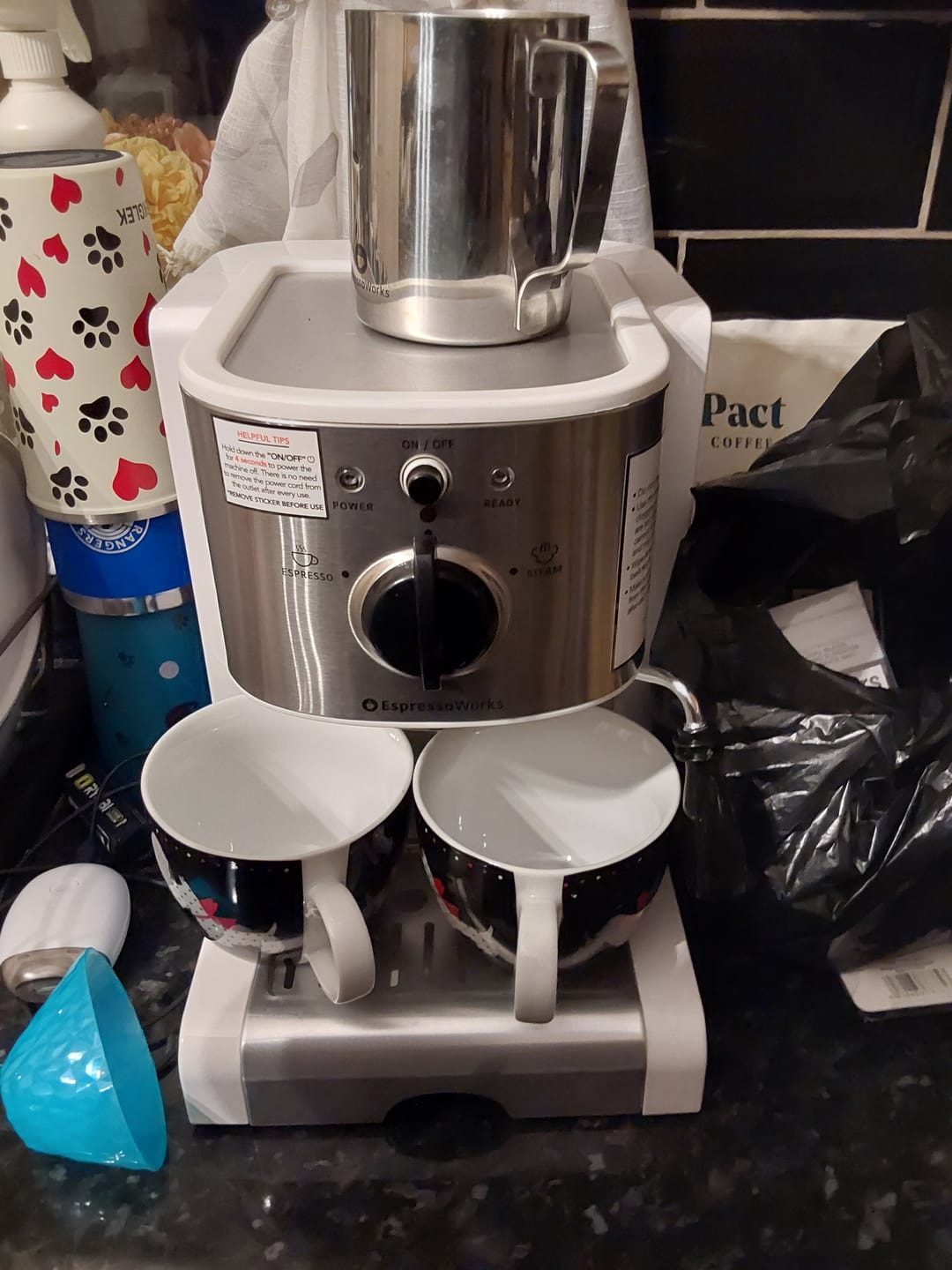 Customer photo review of 7-Piece EspressoWorks All-In-One Set - White
